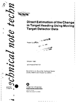 Direct Estimation of the Change in Target Heading Using Moving Target Detector Data