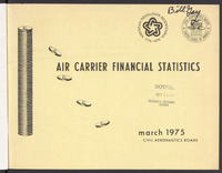 Air Carrier Financial Statistics 1st Quarter 1975