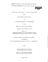 Computerized Method of Projecting Rehabilitation and Maintenance Requirements Due to Vehicle Loadings Volume 5F