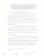 Statement of Alan S Boyd Under Secretary of Commerce for Transportation on 50 US Flag Requirement on Shipments of Wheat to Soviet Bloc Countries