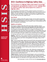 2023 Excellence in Highway Safety Data