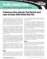 Preliminary Data Indicate That Booster Seat Laws Increase Child Safety Seat Use