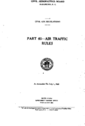 Part 60 Air Traffic Rules