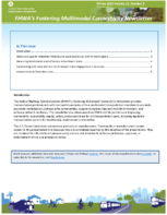 FHWAs Fostering Multimodal Connectivity Newsletter  Winter 2022