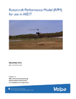 Rotorcraft Performance Model RPM for use in AEDT