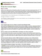 Human Environment Digest May 14 2020