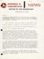 Excerpts of Remarks Prepared for Delivery by US Secretary of Transportation John A Volpe Before the National Aviation System Planning Review Conference