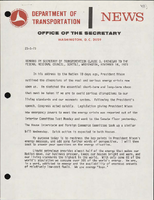 Remarks by Secretary of Transportation Claude S Brinegar to the Federal Regional Council November 16 1973