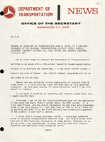 Remarks of Secretary of Transportation John A Volpe at a Luncheon Sponsored by the Regional Transportation District RTD