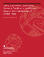 Safety Evaluation of Cable Median Barriers in Combination with Rumble Strips on Divided Roads