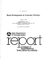Bond development in concrete overlays