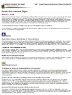 Human Environment Digest March 8 2018