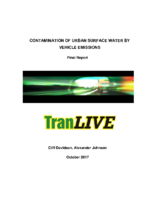 Contamination of Urban Surface Water by Vehicle Emissions