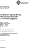 Postmortem Ethanol Testing Procedures Available to Accident Investigators