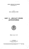 Part 13 Aircraft Engine Airworthiness
