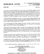 Research notes  June 1995
