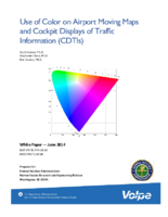 Use of color on airport moving maps and cockpit displays of traffic information CDTIs