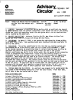 AC 6018 Transition Period for FAA Airmen Written Tests and Unused Test Items