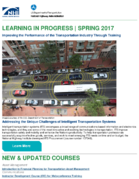 Learning in Progress Improving the Performance of the Transportation Industry Through Training  Spring 2017