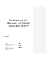 Coordination With Railroads to Facilitate Acquisition of ROW