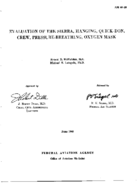 Evaluation of the Sierra hanging quickdon crew pressurebreathing oxygen mask