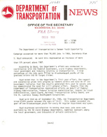 Department of Transportation News Releases for December 1968