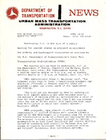 Department of Transportation News Urban Mass Transportation Administration UMTA 7530
