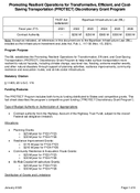 Promoting Resilient Operations for Transformative Efficient and CostSaving Transportation PROTECT Discretionary Grant Program