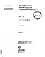 Air Traffic Control Specialist Age and Cognitive Test Performance
