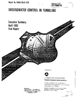 Groundwater Control in Tunneling Executive Summary