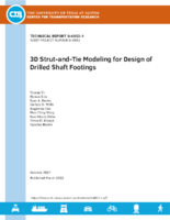3D StrutandTie Modeling for Design of Drilled Shaft Footings