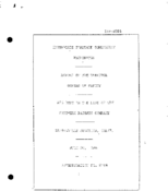 Interstate Commerce Commision Report of the Accident  Investigation Occuring on the SOUTHERN PACIFIC RAILROAD WATSONVILLE JET CA