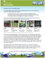 Micromobility Emergence of New Transportation Modes