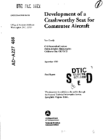 Development of a Crashworthy Seat for Commuter Aircraft