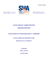 Evaluation of pedestrian safety campaigns  final report