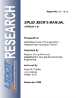 SPLIQ Users Manual Version 141
