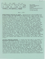 Office of Safety News Highlights May 4 1973