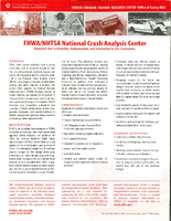 FHWANHTSA National Crash Analysis Center  Research that is Essential Indispensable and Connected to our Customers 2003