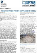 Rainy Section Track Settlement Model Research Results