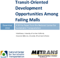 TransitOriented Development Opportunities Among Failing Malls