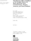 The Moderator Effects of Taskload on the Interplay between En Route Intrasector Team Communications Situation Awareness and Mental Workload