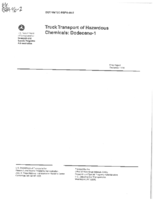Truck Transport of Hazardous Chemicals  Dodecene1