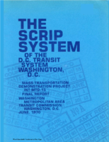 The Scrip System of the DC Transit System Washington DC