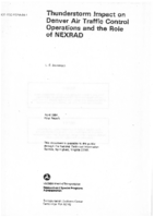 Thunderstorm Impact on Denver Air Traffic Control Operations and the Role of NEXRAD Next Generation Weather Radar