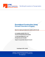 Roundabout Construction Using Precast Concrete in Virginia