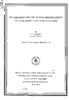 Investigation of Fires Originating in Aircraft Vacuum Systems