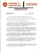 Department of Transportation News Urban Mass Transportation Administration UMTA 7252