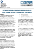 Interoperable EmployeeInCharge Portable Remote Terminal EICPRT Research Results