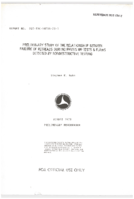 Preliminary Study of the Relationship Between Failure of Retreads During FMVSS 109 Tests  Flaws Detected by Nondestructive Testing