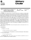 Qualification and Approval of Personal ComputerBased Aviation Training Devices